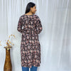 Kalamkari Black floral Long Kurti