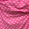 Dabu Pink Triangle Motif Hand Block Printed Fabric