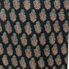 Vegetable Black Floral Hand Block Printed Fabric