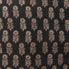 Vegetable Black Floral Hand Block Printed Fabric