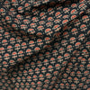 Vegetable Black Floral Hand Block Printed Fabric