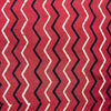 Vegetable Red Geometric Hand Block Printed Fabric