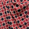 Vegetable Red Geometric Hand Block Printed Fabric