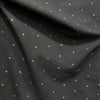 Dabu Brown Polka Dot Slub Cotton Hand Block Printed Fabric