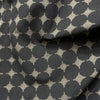 Dabu Brown Geometric Slub Cotton Hand Block Printed Fabric