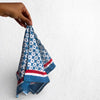 Blue Hand Block Printed Bandana