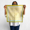 Green Hand Block Printed Bandana