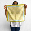 Green Hand Block Printed Bandana