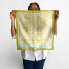 Green Hand Block Printed Bandana