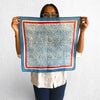 Blue Hand Block Printed Bandana
