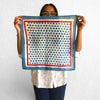 Blue Hand Block Printed Bandana
