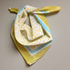 Green Hand Block Printed Bandana