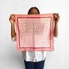 Peach Hand Block Printed Bandana