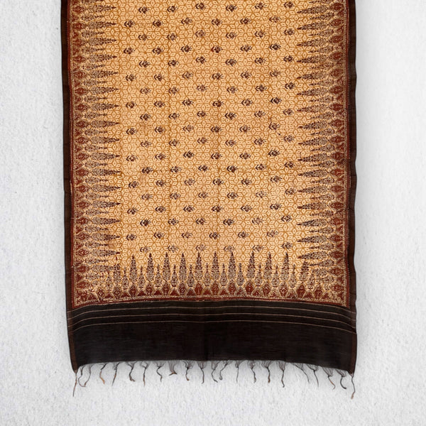 Bagru Hand Block Printed Chanderi Dupatta