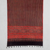 Red Ajrakh Floral Hand Block Printed Dupatta
