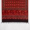 Red Ajrakh Floral Hand Block Printed Dupatta