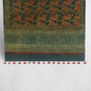 Green Ajrakh Floral Hand Block Printed Dupatta