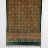 Green Ajrakh Floral Hand Block Printed Dupatta