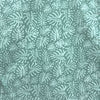 Dabu Green Floral Slub Cotton Hand Block Printed Fabric