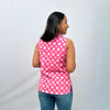 Dabu Pink Polka Dot Hand Block Printed Tunic