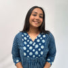 Dabu Blue Hand Block Printed Tunic