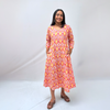 Cotton Ikkat Pink Handloom Dress