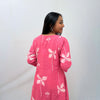 Dabu Pink Floral Hand Block Printed Dress