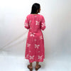 Dabu Pink Floral Hand Block Printed Dress