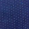 Dabu Blue Polka Dots Slub Cotton Hand Block Printed Fabric