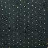 Dabu Green Slub Cotton Polka Dots Hand Block Printed Fabric