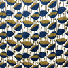 Modal Silk Ajrakh Cream Floral Hand Block Printed Fabric