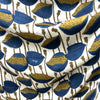 Modal Silk Ajrakh Cream Floral Hand Block Printed Fabric