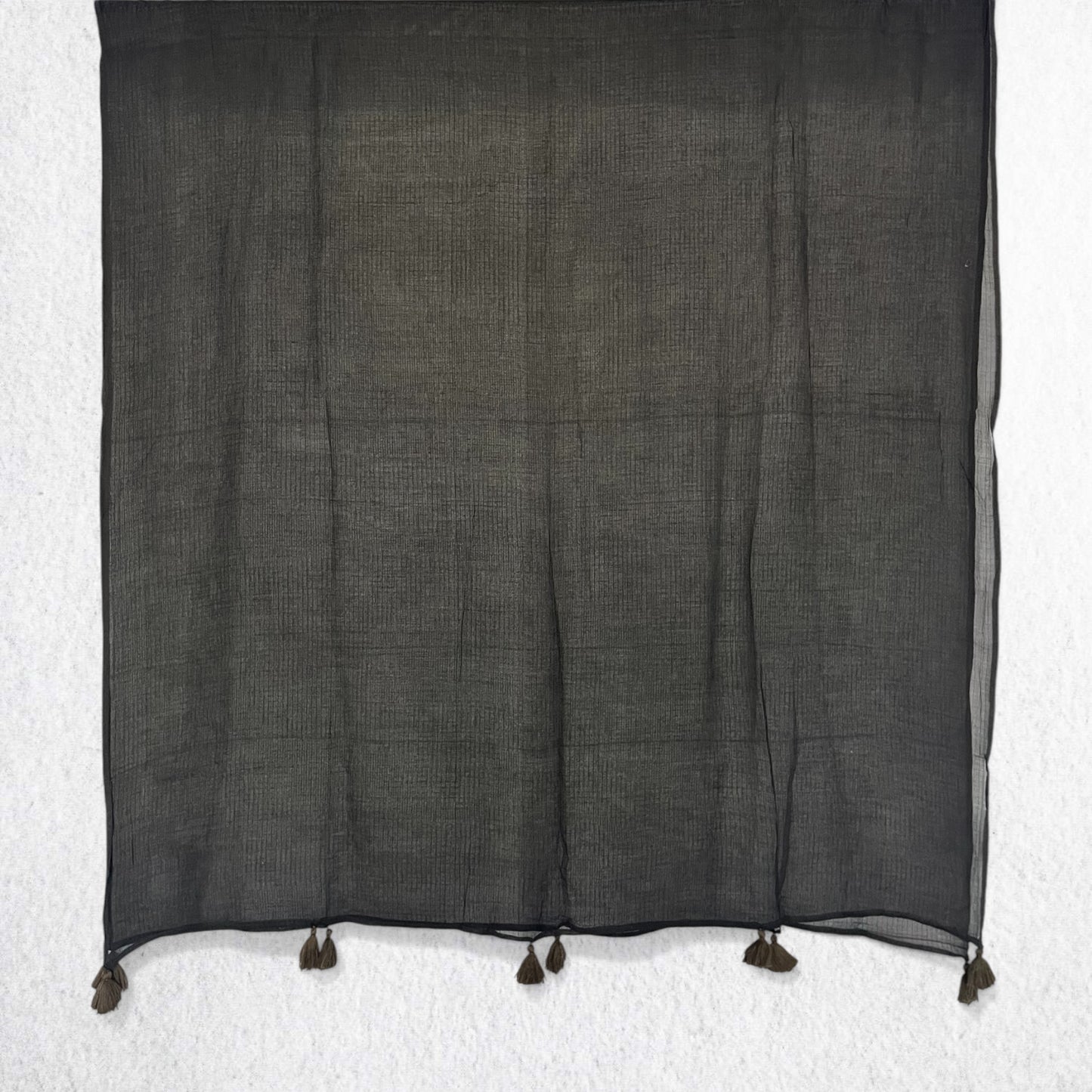 Brown Mul Cotton Kota Doria Dupatta