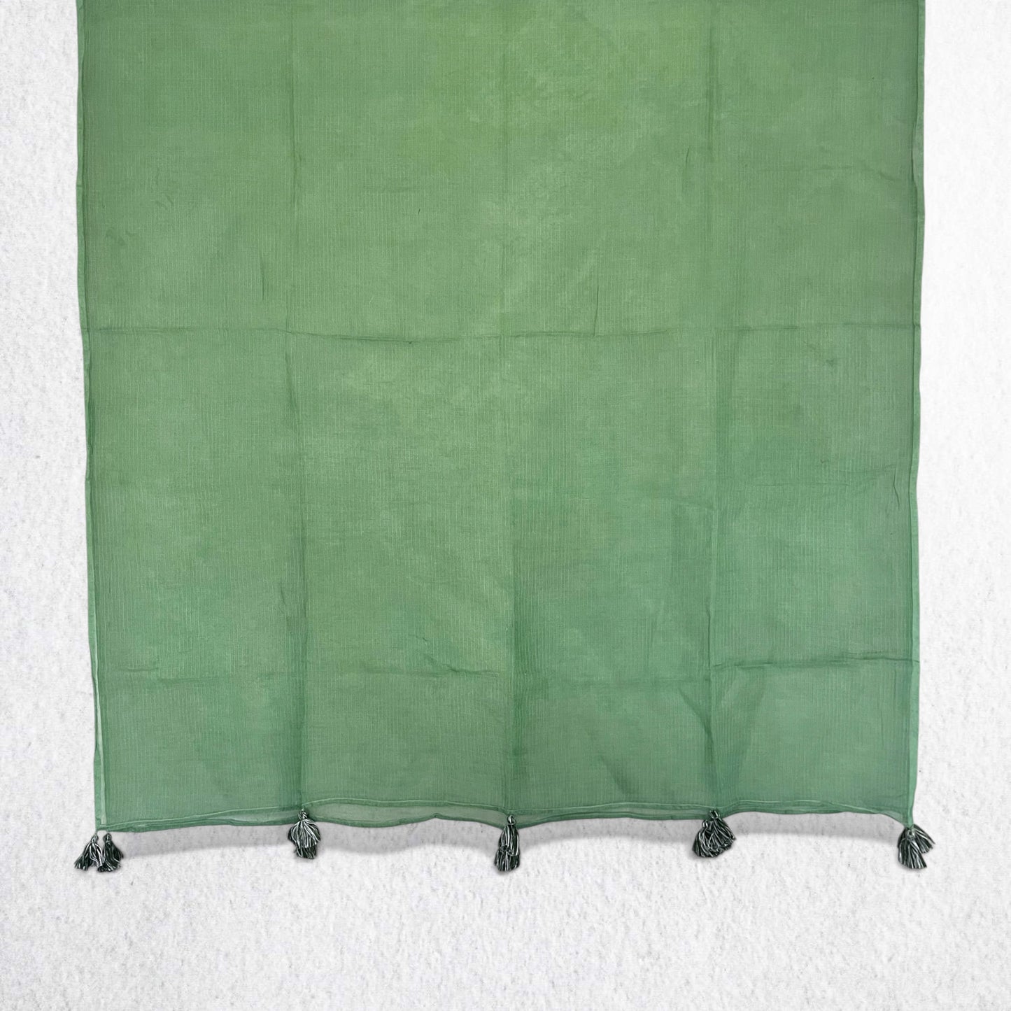 Green Mul Cotton Kota Doria Dupatta