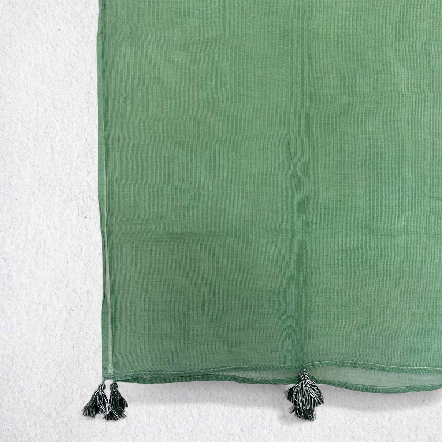 Green Mul Cotton Kota Doria Dupatta