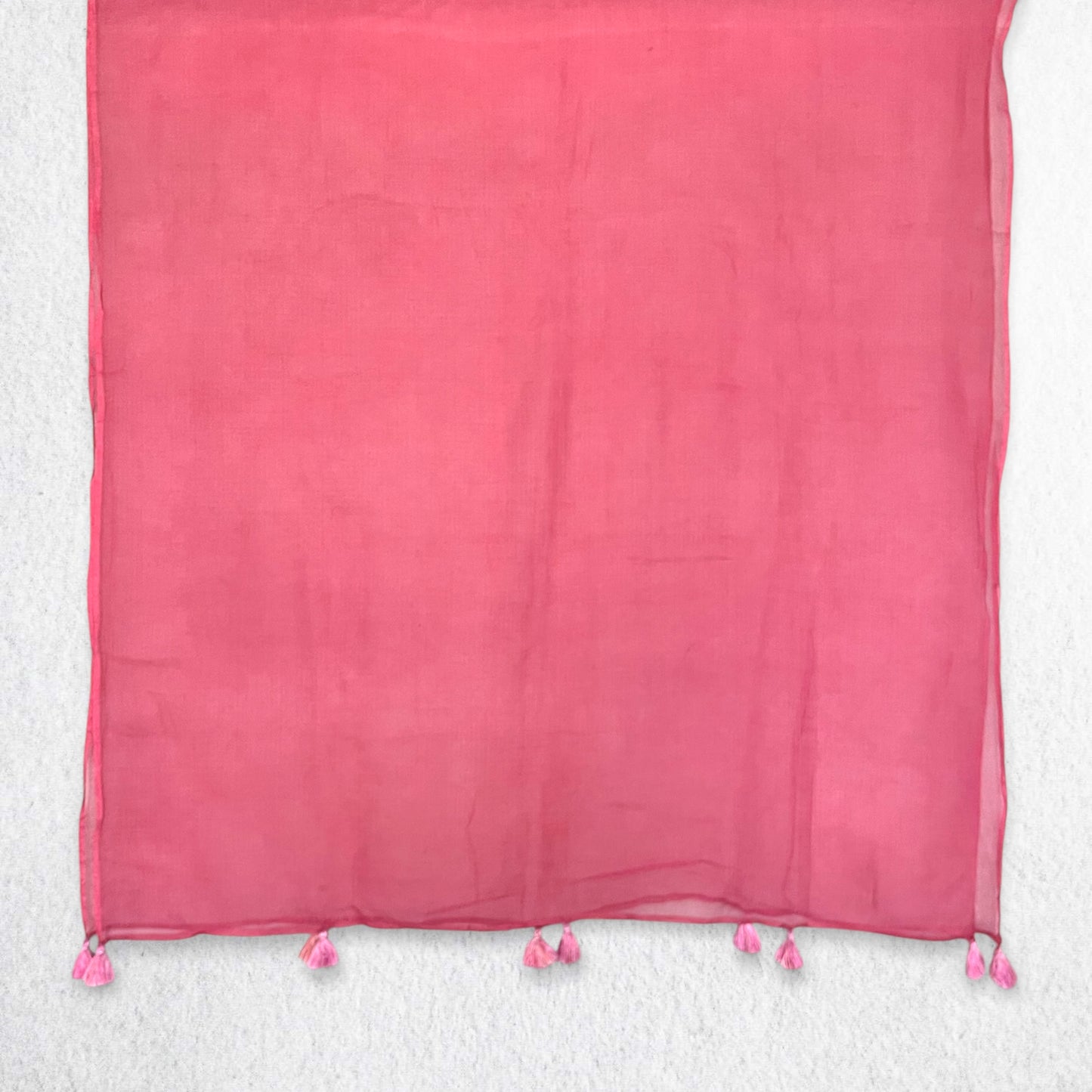 Pink Mul Cotton Kota Doria Dupatta