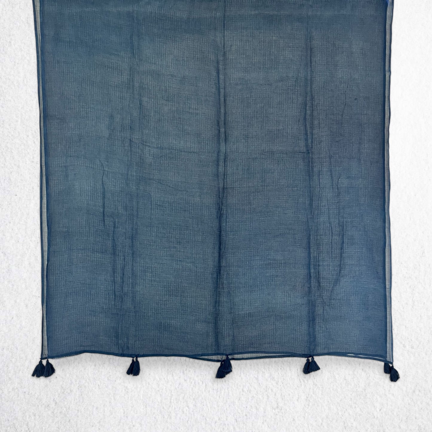 Blue Mul Cotton Kota Doria Dupatta