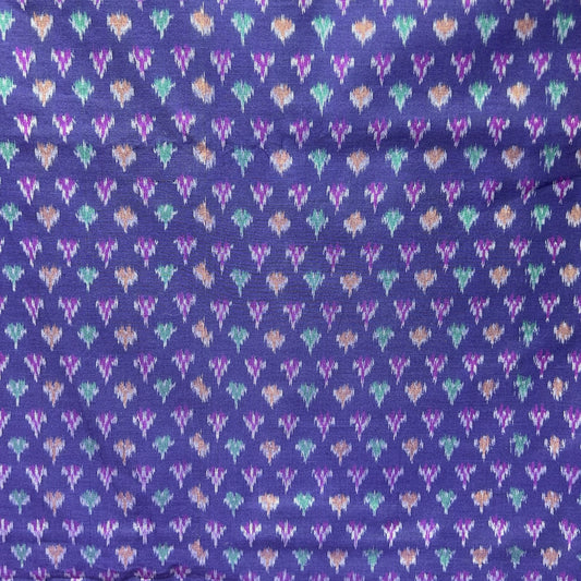 Sico Ikkat Violet Handloom Fabric