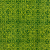 Dabu Green Floral Hand Block Printed Fabric