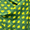 Dabu Green Floral Hand Block Printed Fabric