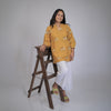 Dabu Yellow Elephat Motif Hand Block Printed Tunic