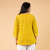 Dabu Yellow Hand Block Printed Tunic