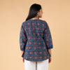 Ajrakh Blue Hand Block Printed Tunic